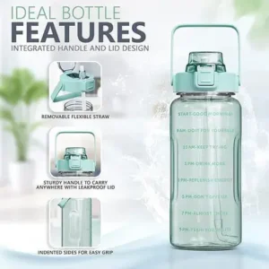 mizuki 2l motivational sports water bottle