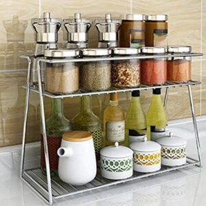 cr18 collection stainless steel 2 layer spice rack