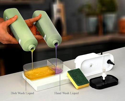 BENAVJI Outdoor Living 3 in 1 Liquid soap Dispenser with Sponge - Image 4