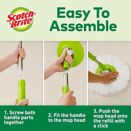 Scotch-Brite 2-in-1 Bucket Spin Mop - Image 3