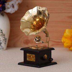 CRAFT FACTORY Sparkle Square Gramophone Showpiece