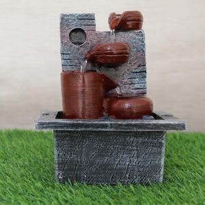 TIED RIBBONS Resin Decorative Tabletop Water Fountain