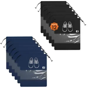 Aura Black 12 Pieces Shoes Organisers