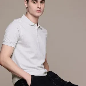 Moda Rapido Men Solid Polo Collar T-shirt