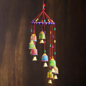 eCraftIndia Multicolour Handcrafted Decorative Window & Door Hanging Bells