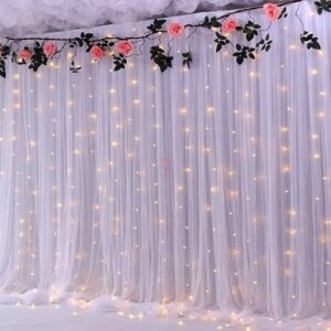 Hemito White Decorative Net with LED Fairy Lights