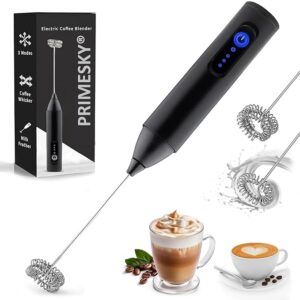PRIMESKY® Powerful Rechargeable Milk Frother Wand