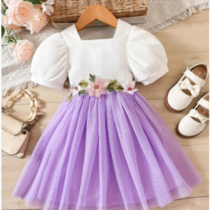 BAESD Net Fit & Flare Party Dress