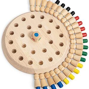 SHINETOY Wooden Memory Match Stick Chess Game – Educational Brain Training Toy for Kids