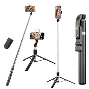 Kratos K9 67-inch (170cm) Selfie Stick Tripod with Fill Light
